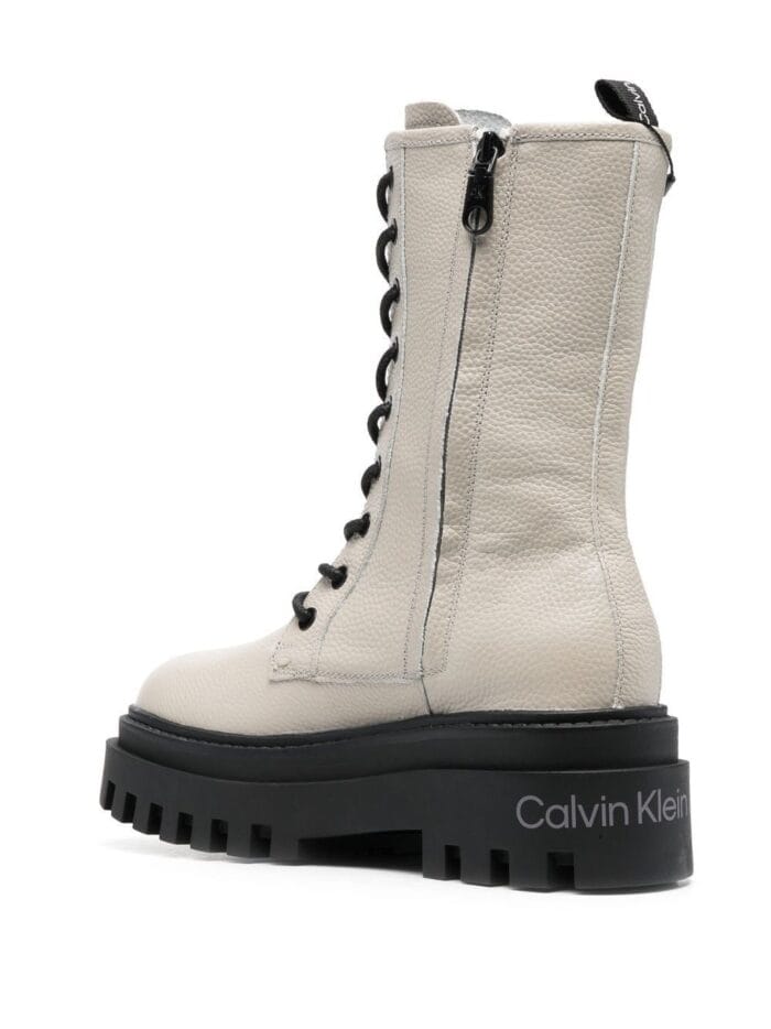 CALVIN KLEIN JEANS FLATFORM MID LACEUP BOOT