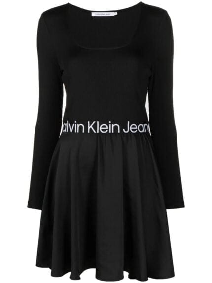 CALVIN KLEIN JEANS Logo Elastic Ls Dress