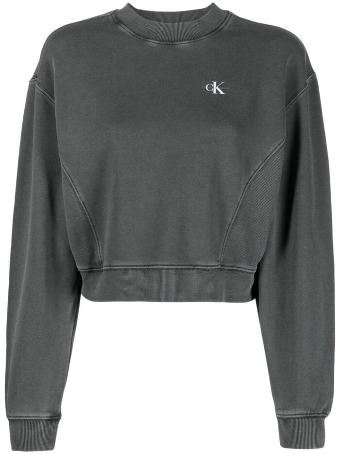 CALVIN KLEIN JEANS Wash Short Crew Neck Sweater