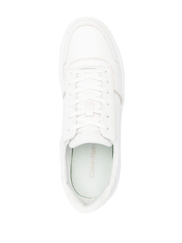 CALVIN KLEIN LOW TOP LACE UP PIPING