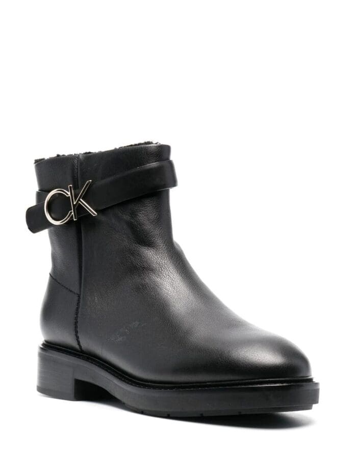 CALVIN KLEIN RUBBER SOLE ANKLE BOOT HW