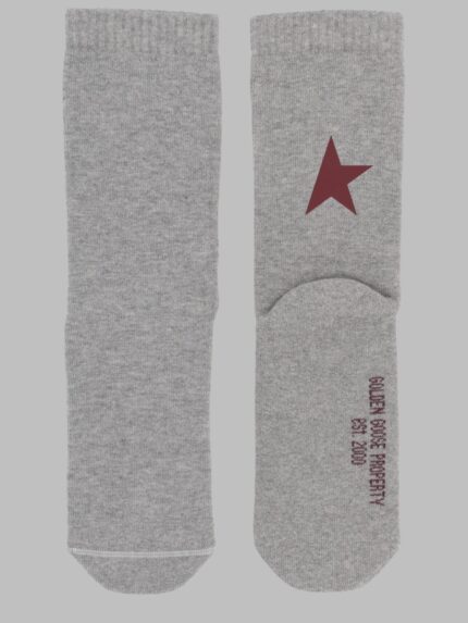 Golden Goose Deluxe Brand Calzini A Coste Con Stampa