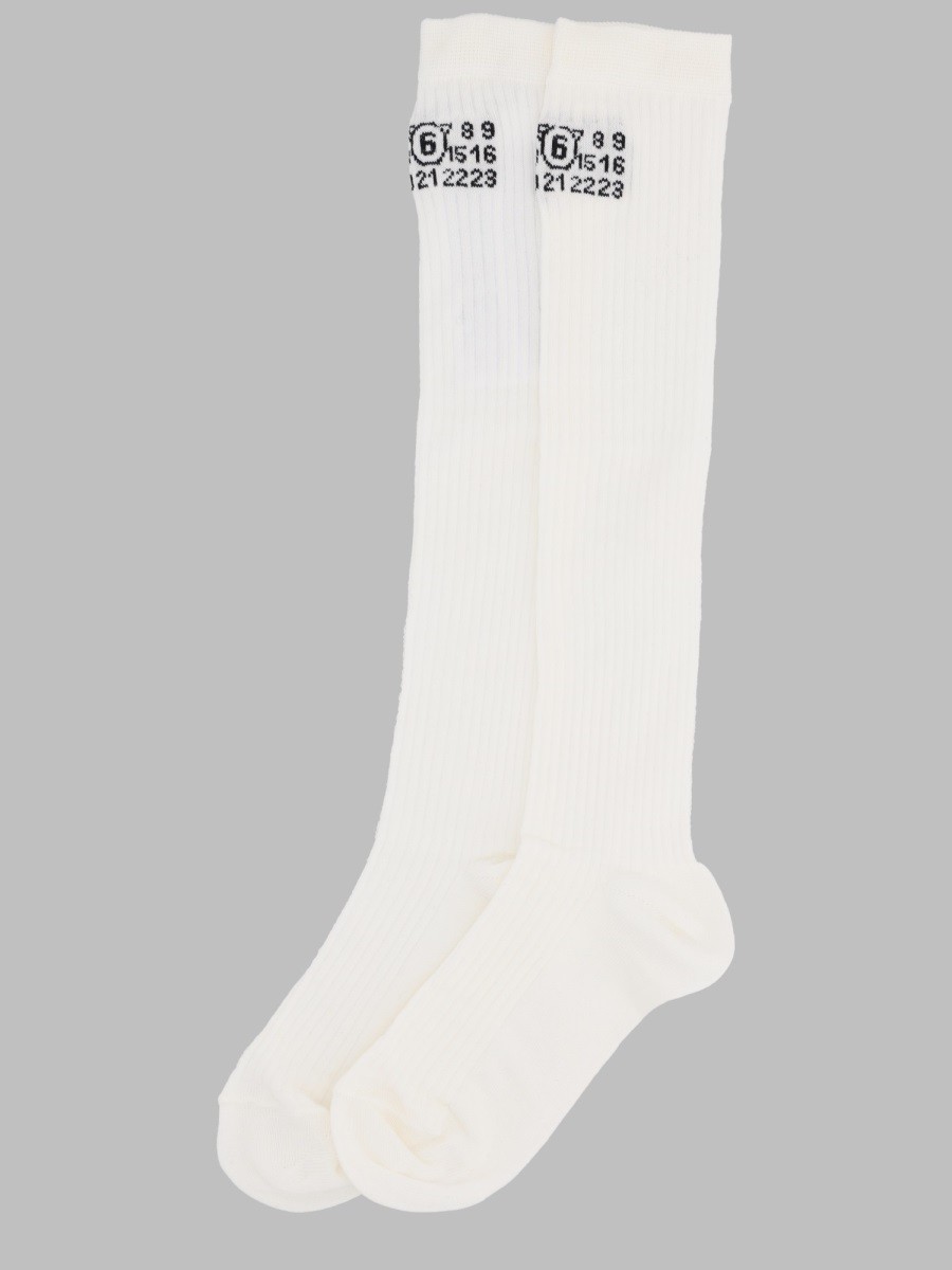 MM6 MAISON MARGIELA CALZINI CON LOGO