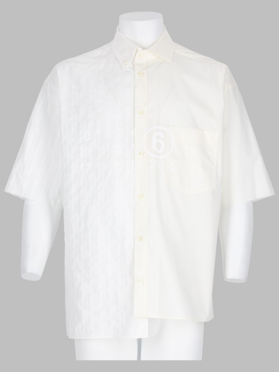 MM6 MAISON MARGIELA CAMICIA ASIMMETRICA