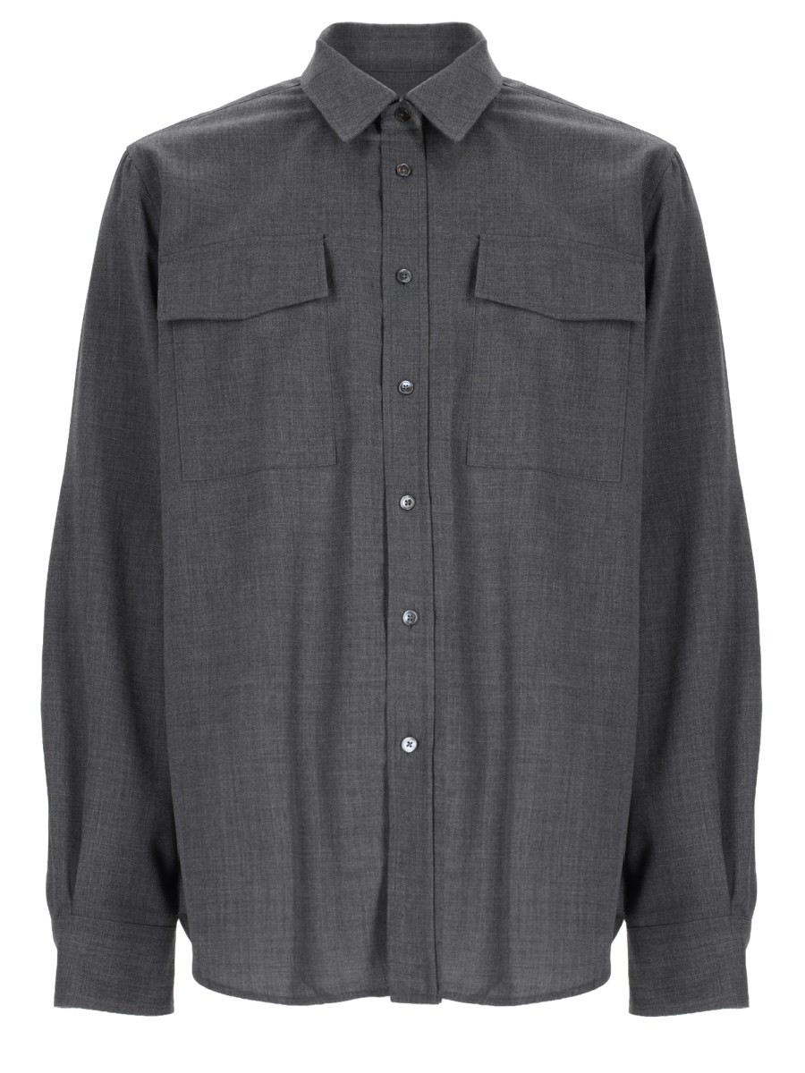 AMI PARIS Camicia Classic Fit In Lana