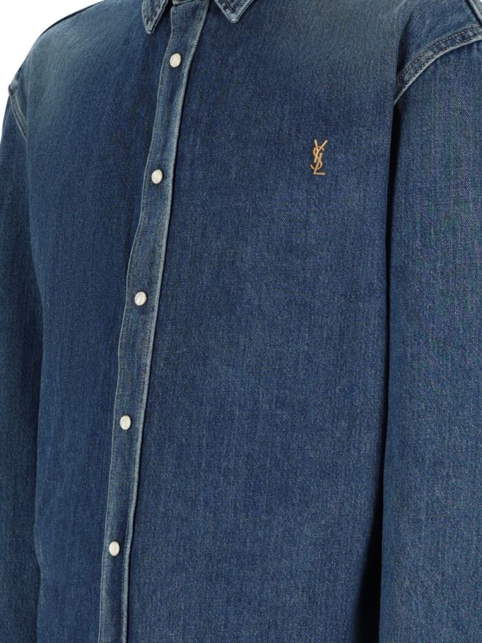Saint Laurent Camicia "Colorado" In Denim