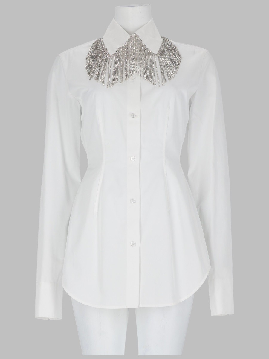 Sportmax CAMICIA CON COLLETTO GIOIELLO