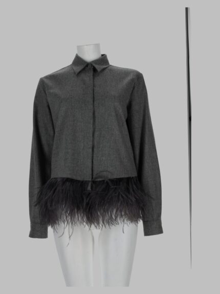 Fabiana Filippi Camicia Con Dettaglio In Piume
