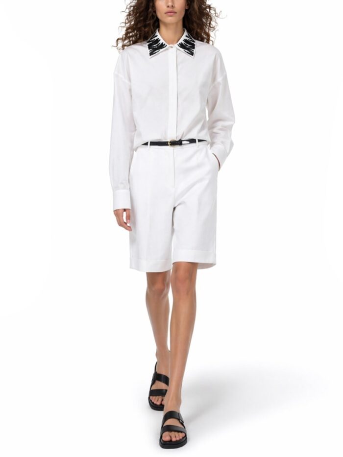 Max Mara CAMICIA CON DETTAGLIO STRASS