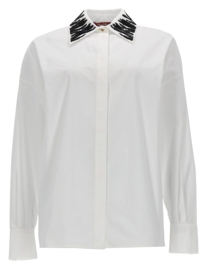 max mara camicia con dettaglio strass Max Mara CAMICIA CON DETTAGLIO STRASS