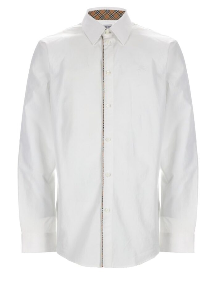 burberry camicia con finiture "check" Burberry CAMICIA CON FINITURE "CHECK"