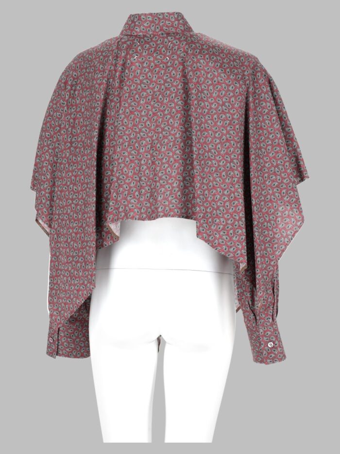 Maison Margiela Camicia Con Maniche A Mantella E Stampa Paisley