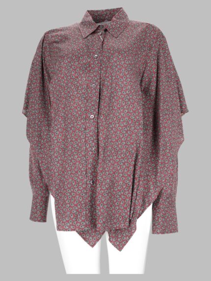 Maison Margiela Camicia Con Maniche A Mantella E Stampa Paisley