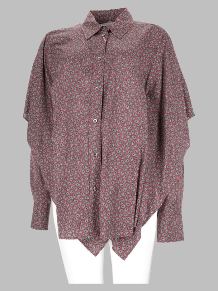 Maison Margiela Camicia Con Maniche A Mantella E Stampa Paisley