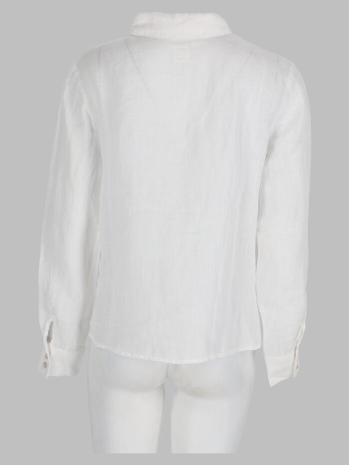 120% LINO Camicia Con Nodo