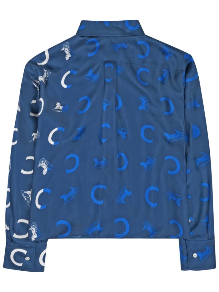 Celine CAMICIA CORTA IN TWILL DI SETA