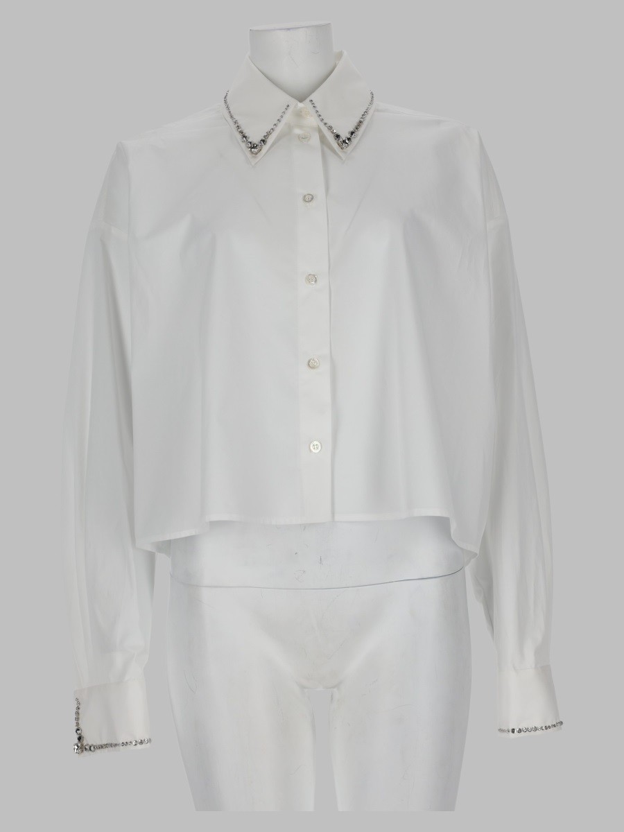 Fabiana Filippi Camicia Cropped In Popeline