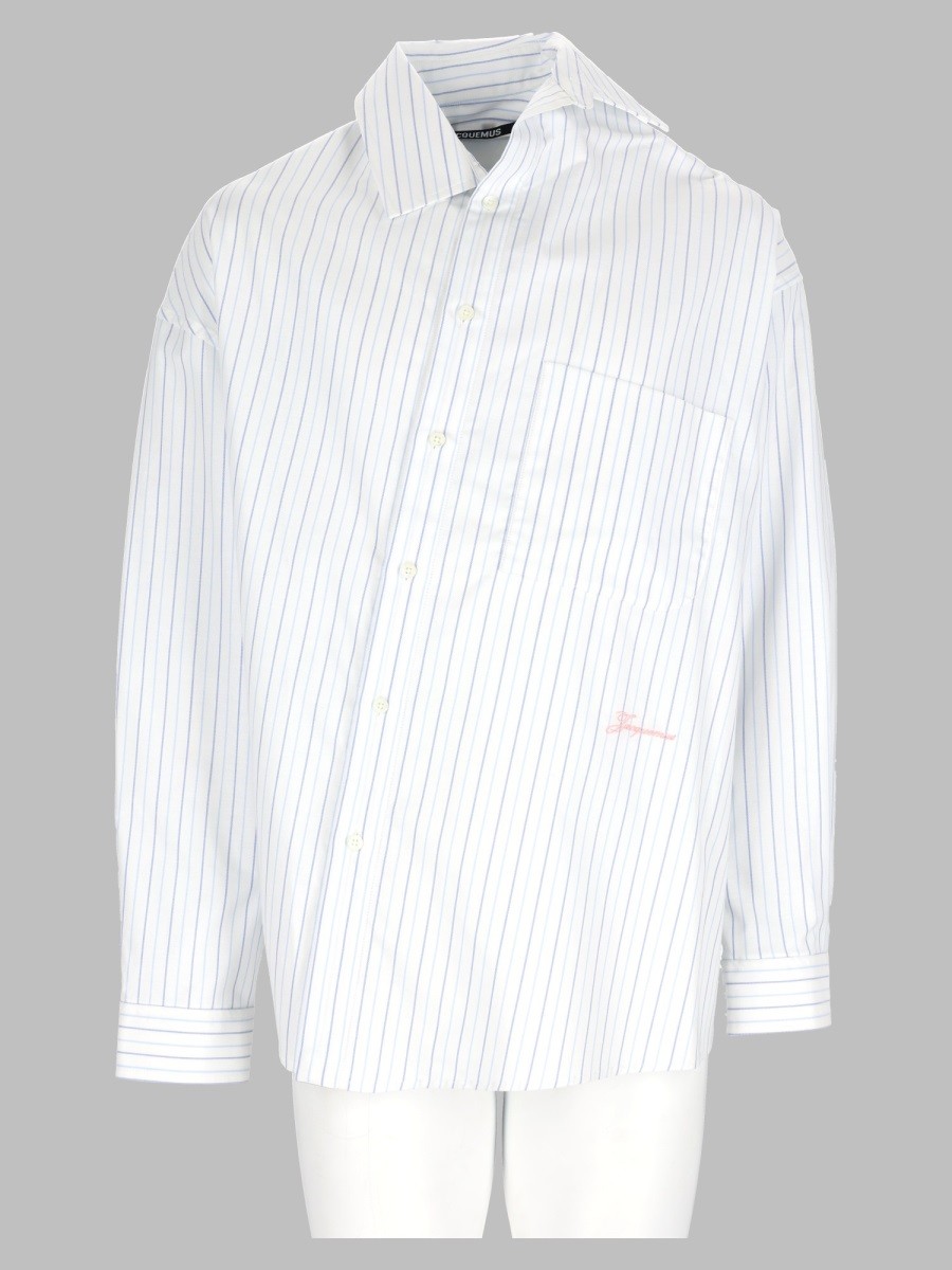 JACQUEMUS Camicia "Cuadro" A Righe