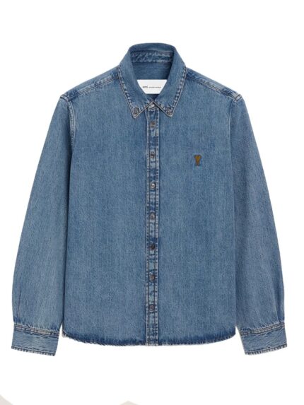 AMI PARIS CAMICIA IN DENIM