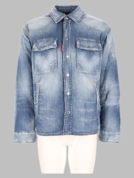 DSquared2 Camicia In Denim “Medium Perfecto Puffy”