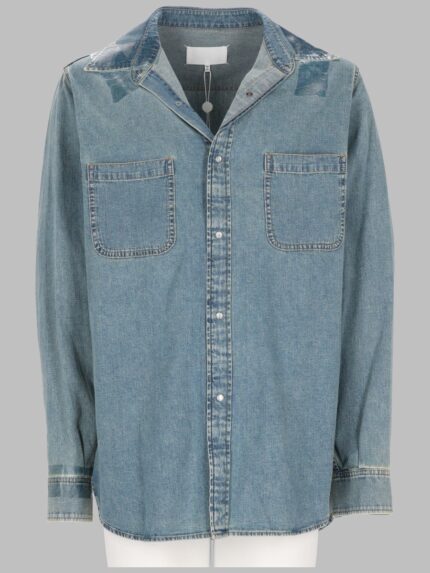 Maison Margiela CAMICIA IN DENIM TAPED