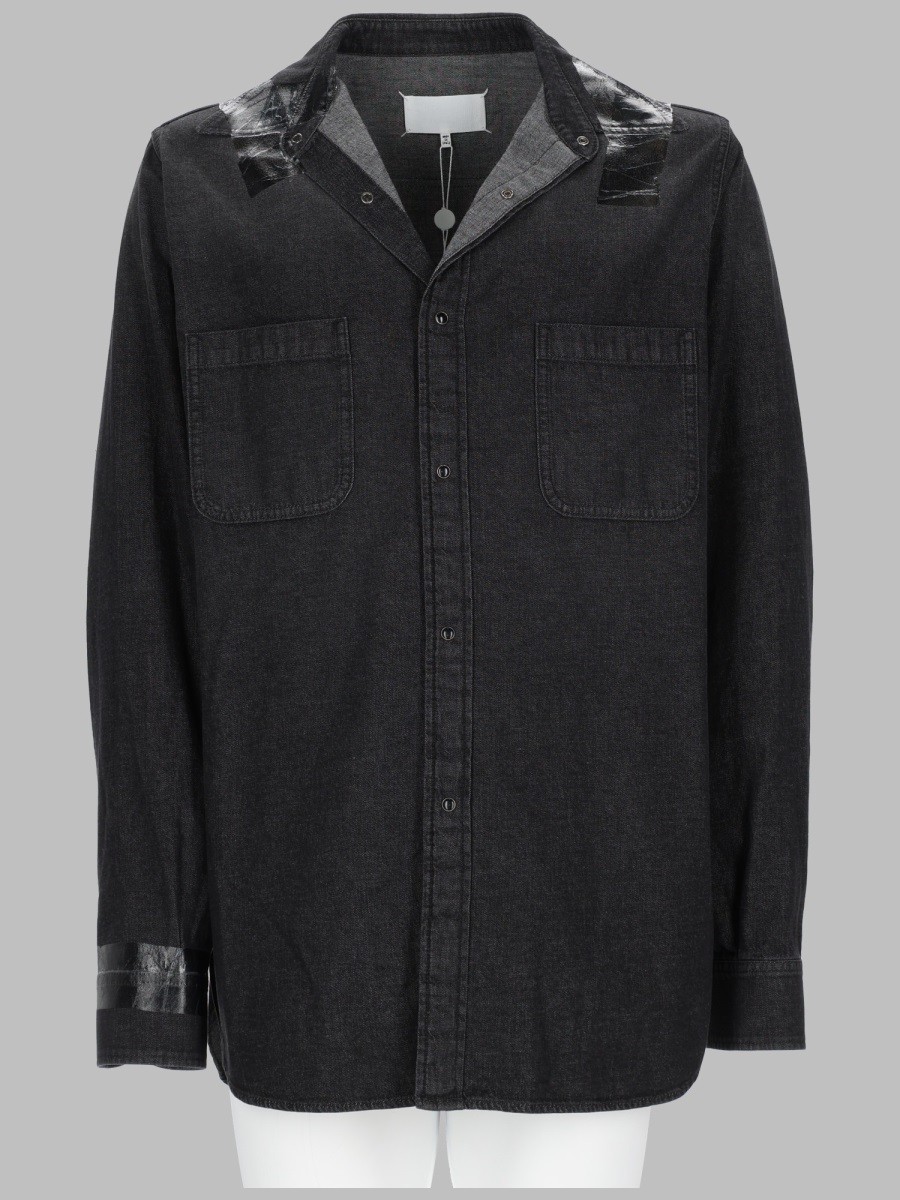 Maison Margiela CAMICIA IN DENIM TAPED