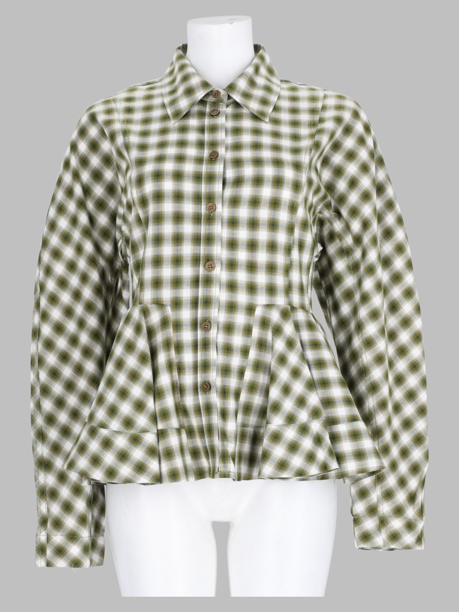 GANNI Camicia In Flanella A Quadri