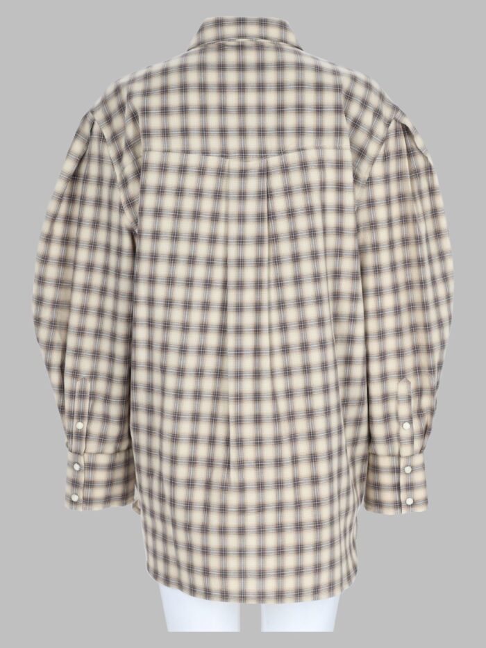 GANNI Camicia In Flanella A Quadri