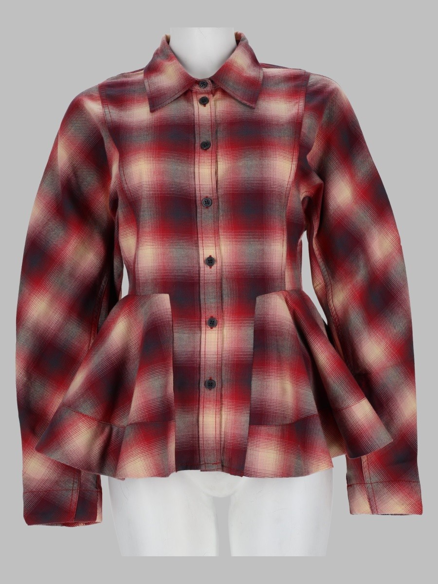 GANNI Camicia In Flanella Di Cotone