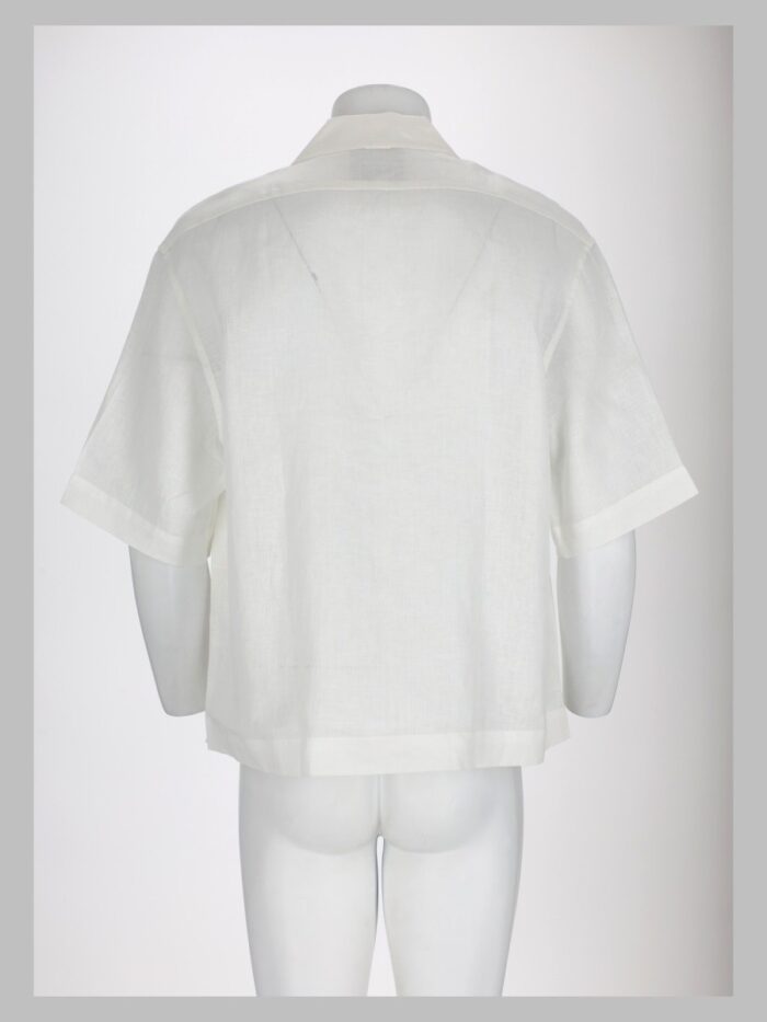 STUDIO NICHOLSON Camicia In Lino A Manica Corta