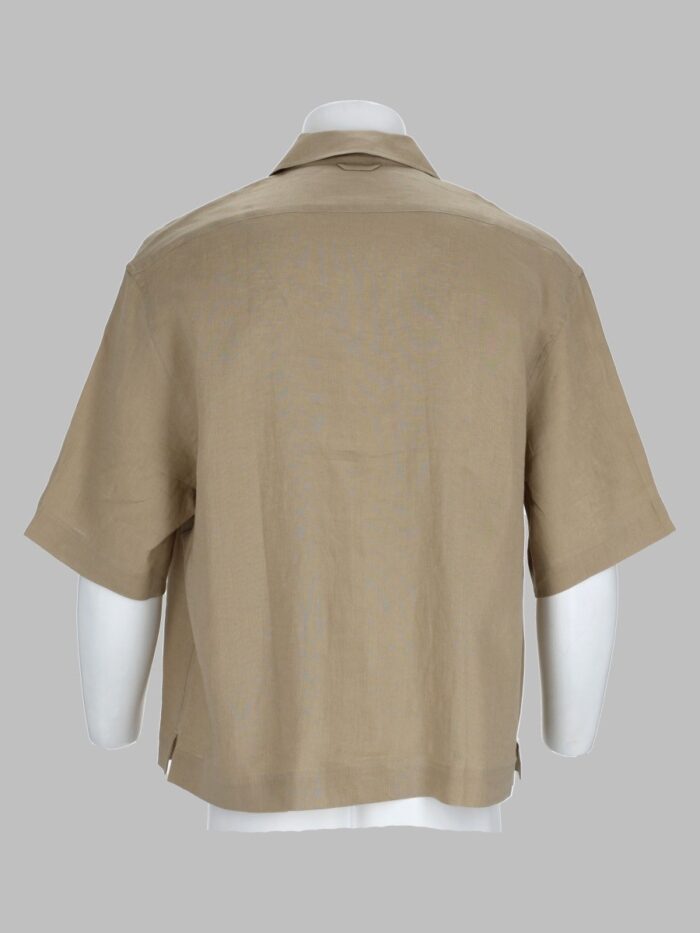 STUDIO NICHOLSON Camicia In Lino A Manica Corta