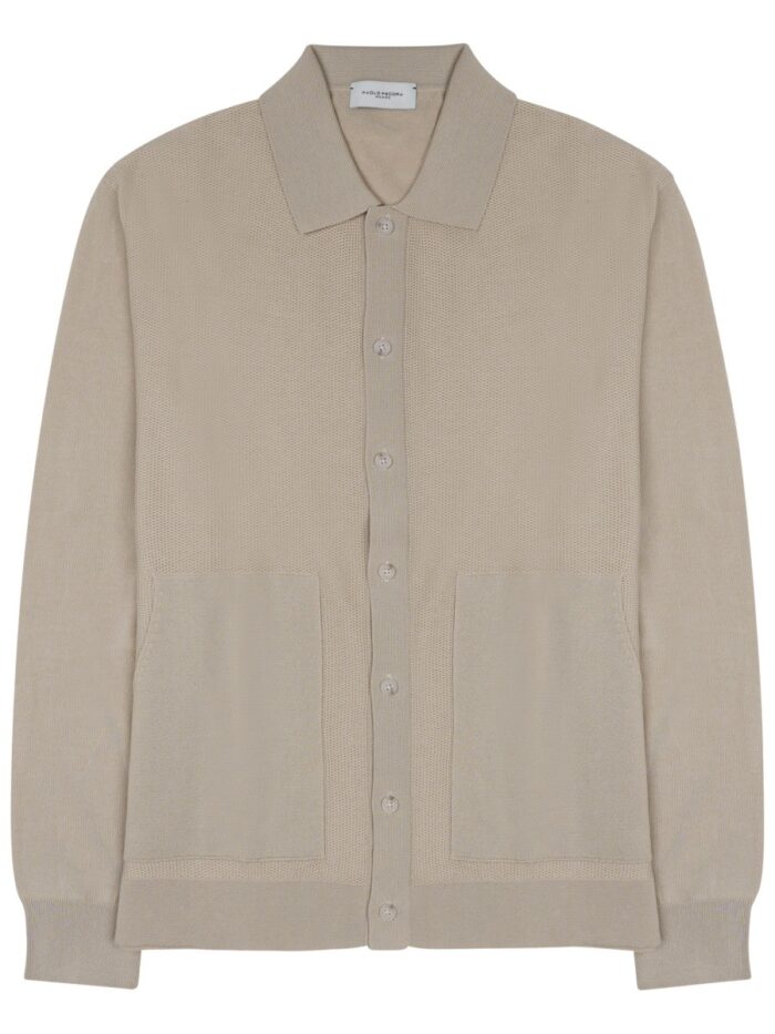 paolo pecora milano camicia in maglia di cotone PAOLO PECORA MILANO CAMICIA IN MAGLIA DI COTONE