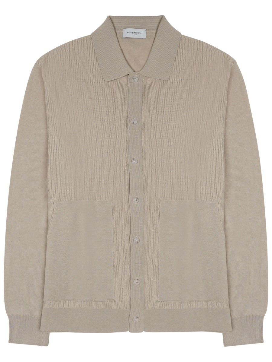 PAOLO PECORA MILANO CAMICIA IN MAGLIA DI COTONE