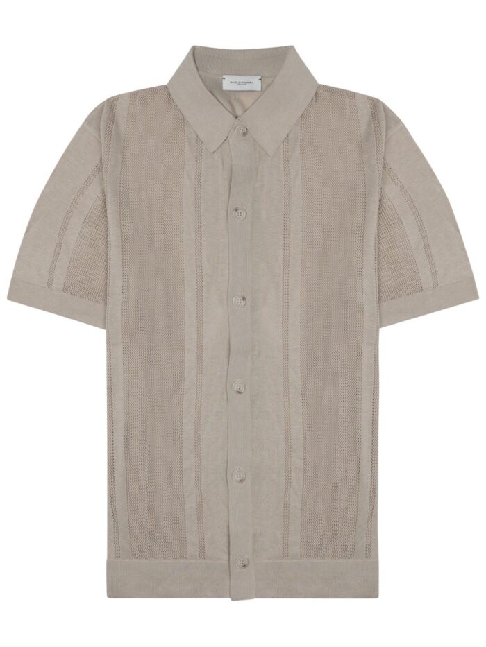 paolo pecora milano camicia in maglia di seta e cotone PAOLO PECORA MILANO CAMICIA IN MAGLIA DI SETA E COTONE