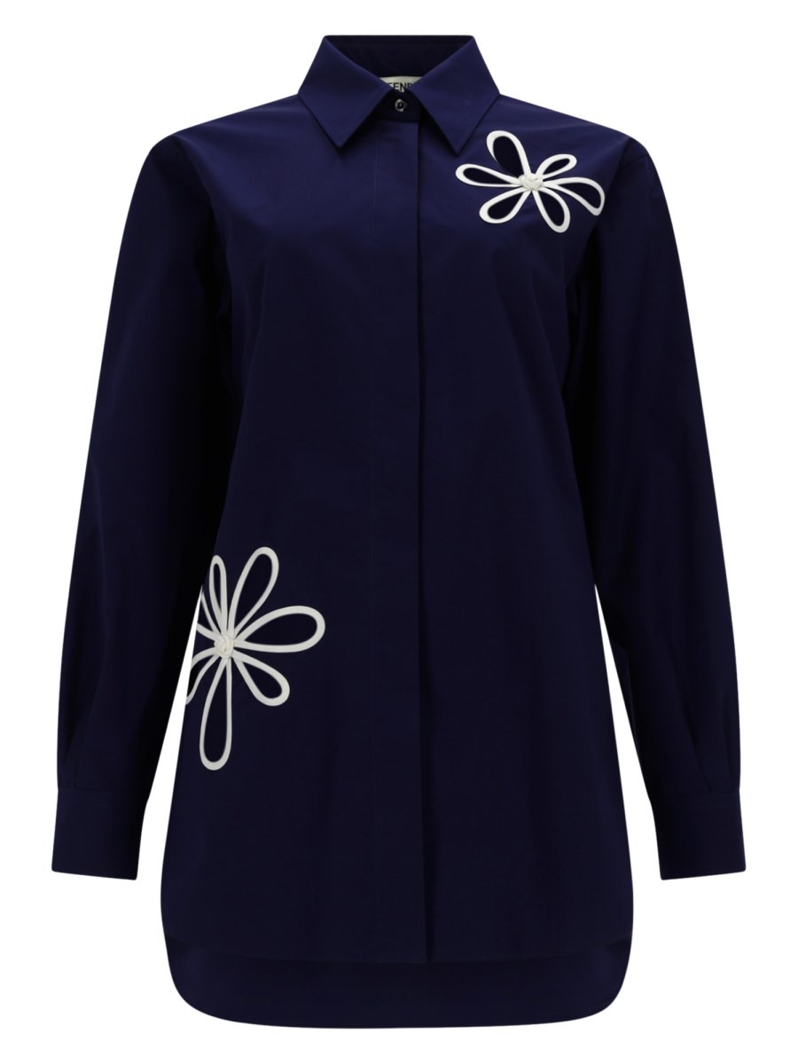 Fendi CAMICIA IN POPELINE DI COTONE