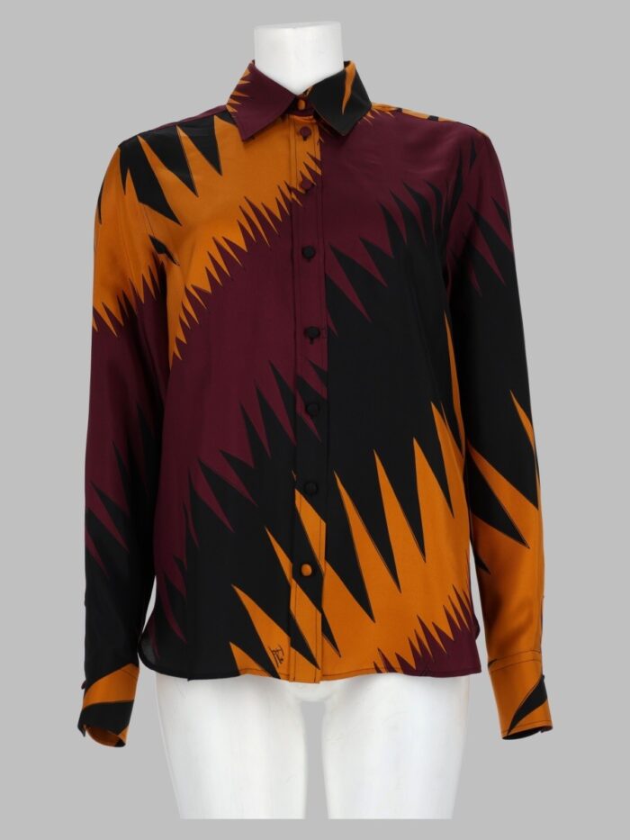 pucci camicia in seta con stampa "drago" PUCCI Camicia In Seta Con Stampa "Drago"
