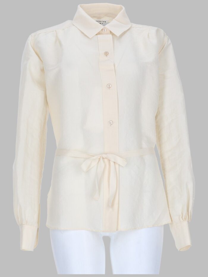 maison margiela camicia in seta e cotone Maison Margiela CAMICIA IN SETA E COTONE
