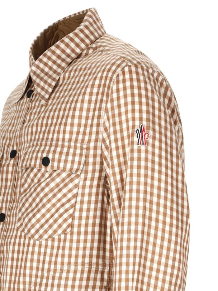 MONCLER GRENOBLE Camicia In Tartan Di Cotone