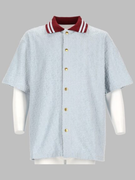 Drole De Monsieur CAMICIA MONOGRAM IN COTONE