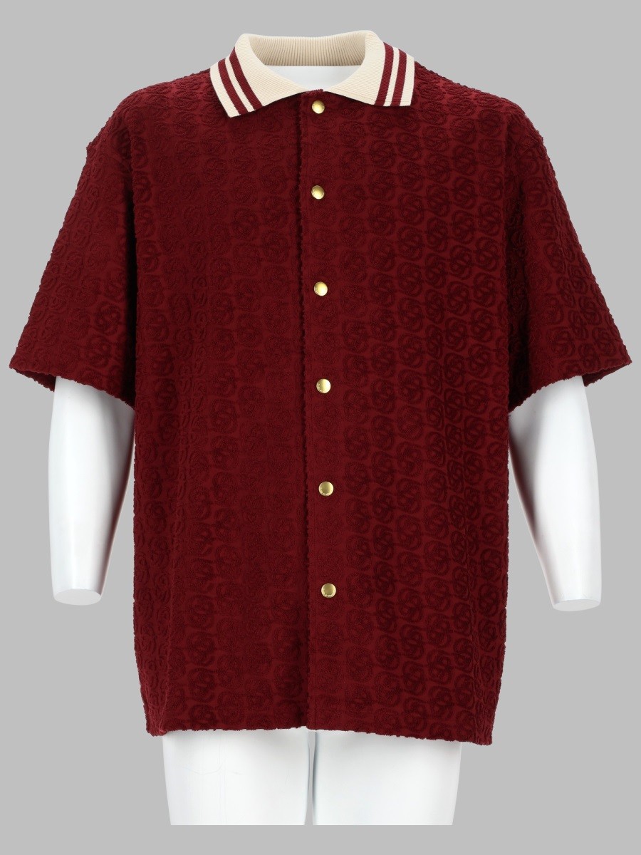 Drole De Monsieur CAMICIA MONOGRAM IN COTONE