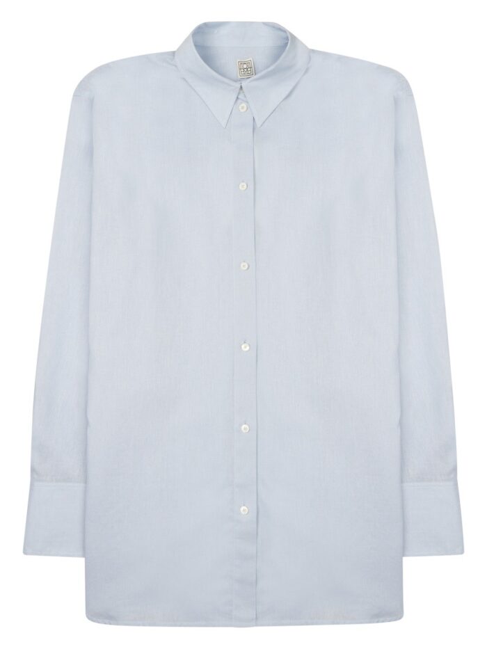 TOTEME CAMICIA OVERSIZE IN COTONE E LINO