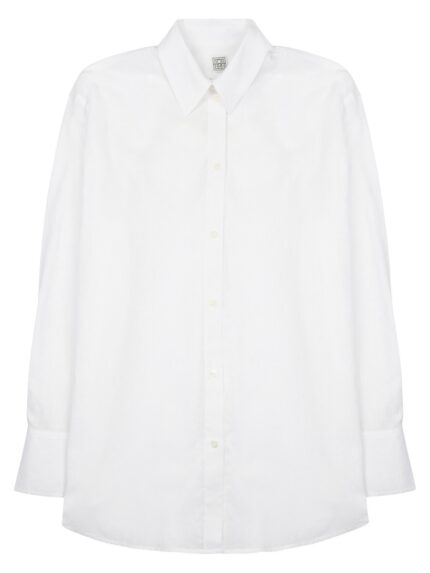 TOTEME CAMICIA OVERSIZE IN COTONE E LINO