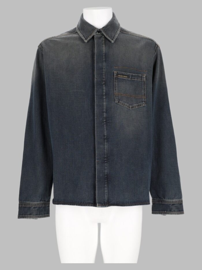 Golden Goose Deluxe Brand Camicia Slim Fit In Denim Di Cotone