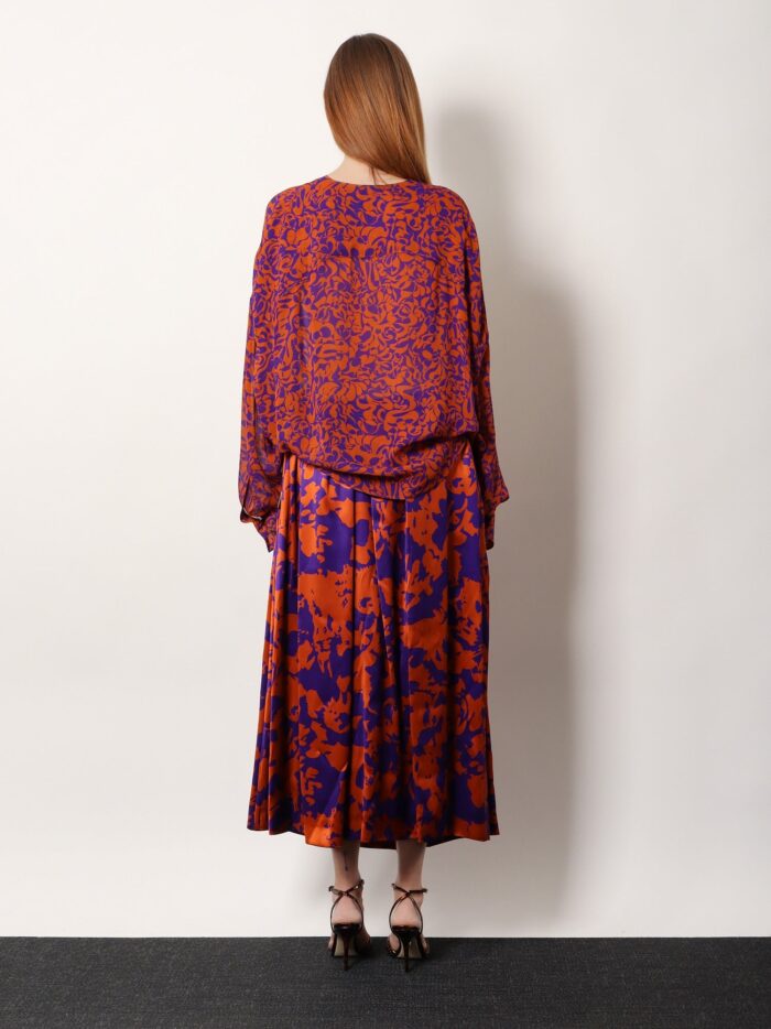 Dries Van Noten Camiel Cotton Shirt With Multicolor Print