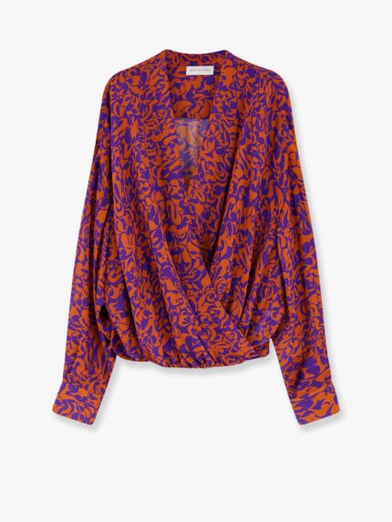 Dries Van Noten Camiel Cotton Shirt With Multicolor Print
