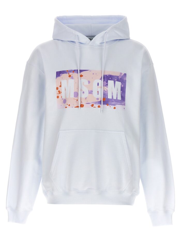 msgm 'camo season box logo' hoodie Msgm 'Camo Season Box Logo' Hoodie