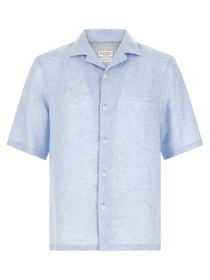 brunello cucinelli camp collar shirt Brunello Cucinelli Camp Collar Shirt