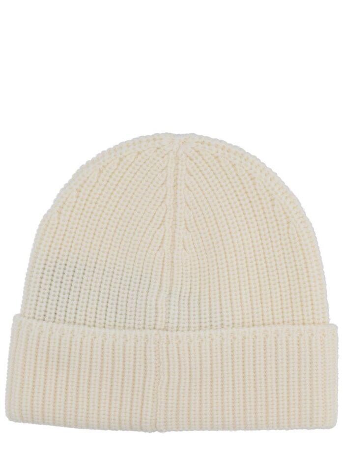 CANADA GOOSE RIBBED BEANIE WITH LOGO