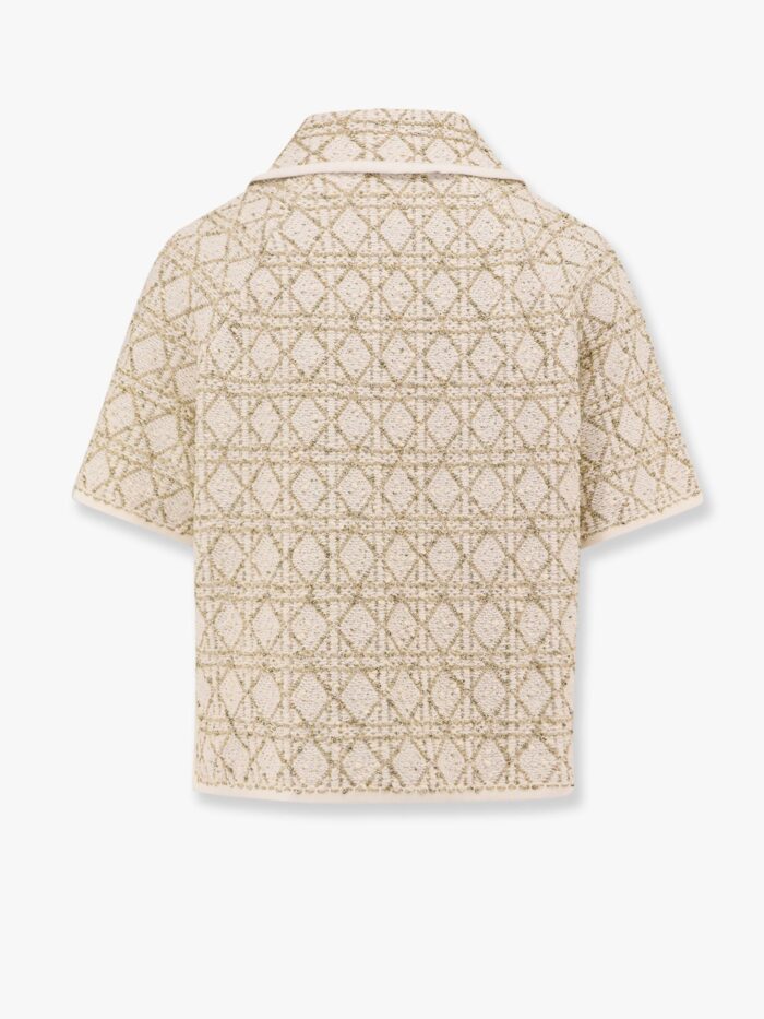 Canage Dior Or Knitted Blazer With Cannage Lurex Motif