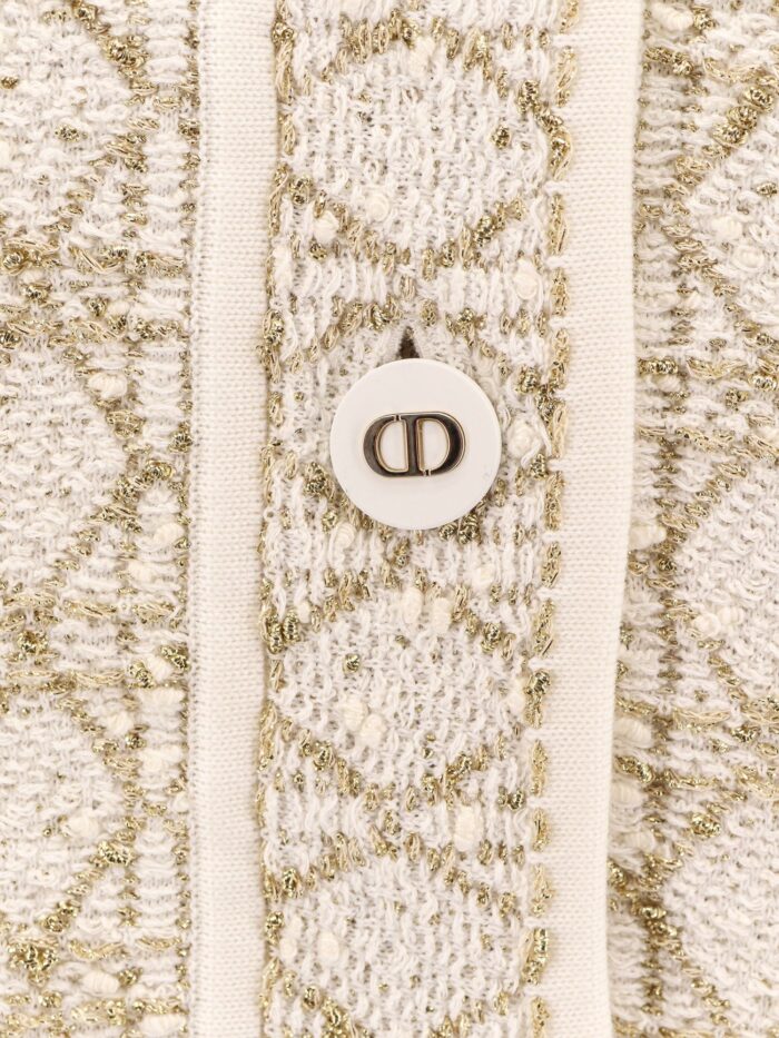 Canage Dior Or Knitted Blazer With Cannage Lurex Motif